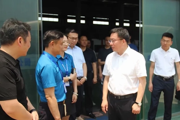 Secretary of the Municipal Party Committee He Yijun led a team to visit Jiangsu GOING Precision Machinery Technology Co., Ltd. to guide the work