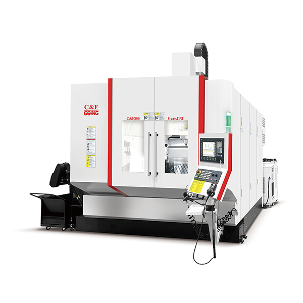 Bridge cradle five axis processing machine