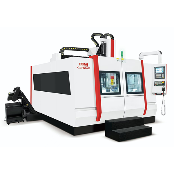 Bridge type swinging head five-axis processing machine